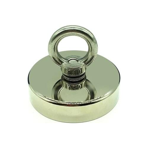 Strong Fishing Magnet Pot with Ring Eyebolt Hook for D75mm Neodymium Magnet Strong Powerful Magnetic 1pc