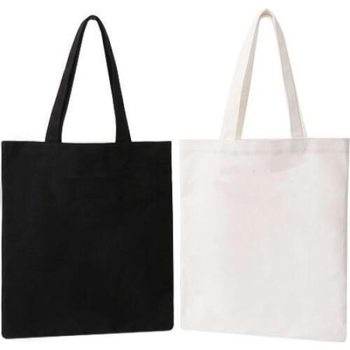 10 pieces/lot Beige blank canvas bag cotton tote bag DIY calico bag blank cotten bags durable and suitable for silkscreening