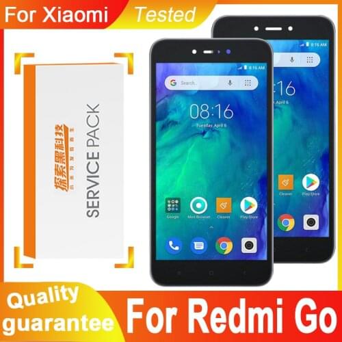 100% Tested 5.0'' Display Replacement With Frame For Xiaomi Redmi Go LCD Touch Screen Digitizer Assembly For Redmi Go Display