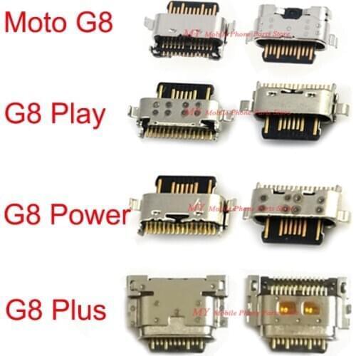 100 PCS Top Quality Micro USB Charging Port Dock Connector Socket For Motorola Moto G8 Play Power Plus G8+ XT2015 Repair Parts