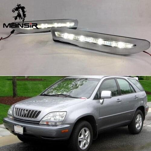 12V LED Daytime Running Light Daylights ABS Car DRL For Lexus RX300 RX330 RX350 1999 2000 Signal headlight Auto Bulb Foglamps