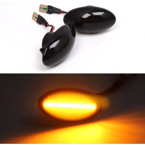 12V Flowing Side Repeater Lamp Dynamic LED Side Marker Light Panel Lamp Error Free For BMW MINI Cooper R50 R52 R53 Sidewalk