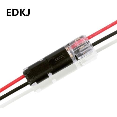 5pc 2pin LED solder-free connector Quick Splice Connector Cable Crimp Terminal Block H-type Crimp Terminal Blocks Without line