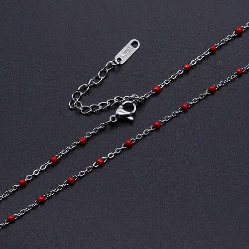 5pcs/lot Stainless Steel Enamel ball Basic Necklaces Wholesale Jewelry Making Charms Top Quality Necklace Pendants