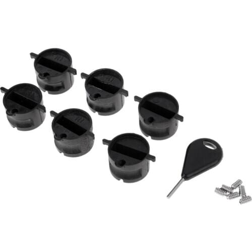 6Pc Surf Fins Plug with Grub Screws For Surfboard Fin Box with a Fin Key