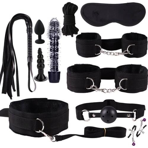 Sex Toys for Women Couples Sex Bondage Gear Set Handcuffs Sex Games Whip Gag Bdsm Sex toys kits sexyshop erotic accessories