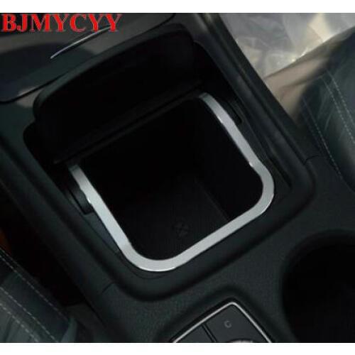 BJMYCYY For Mercedes Benz Class A CLA GLA GLA180 GLA200 GLA260 CLA200 CLA220 GLA260 Car Center Console Storage Box Frame Trim
