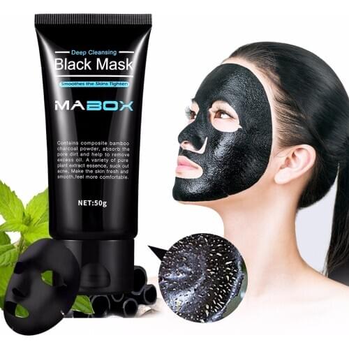 Black Mask Peel Off Bamboo Charcoal Purifying Blackhead Remover Mask Deep Cleansing For AcneScars Blemishes WrinklesFacial