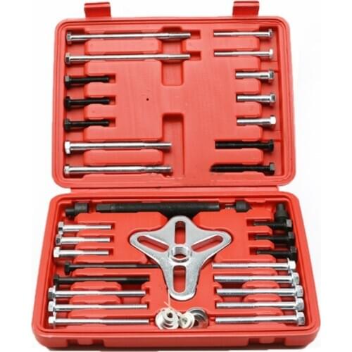 46pcs Steering Wheel Drawing Code Disassembly Removing Tool Steering Wheel Balancer Gear Puller Tool Kit