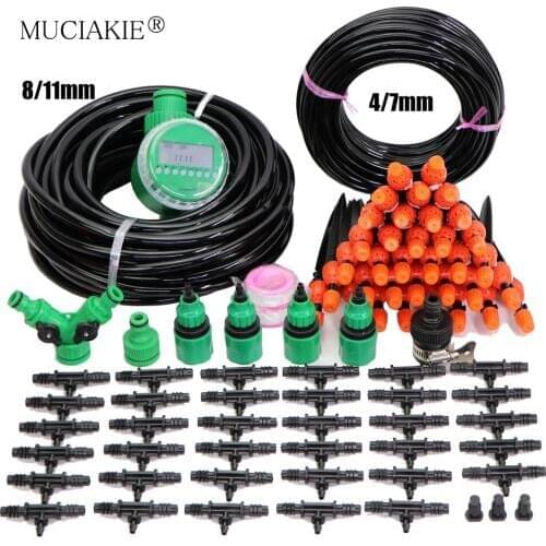 8/11MM Reduced 4/7mm Watering Sprinklers Kits Garden Irrigation System Patio Micro Drip Mist Watering for Flowers Bonsai Plants