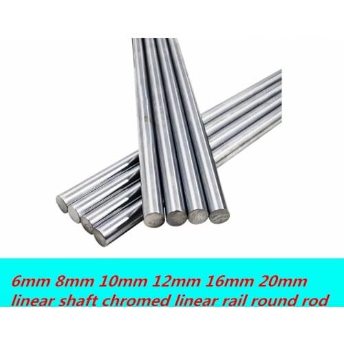 6mm 8mm 10mm 12mm 16mm 20mm linear shaft 100 150 200 250 300 350 400 500 600 700 mm linear rail round rod for 3d printer