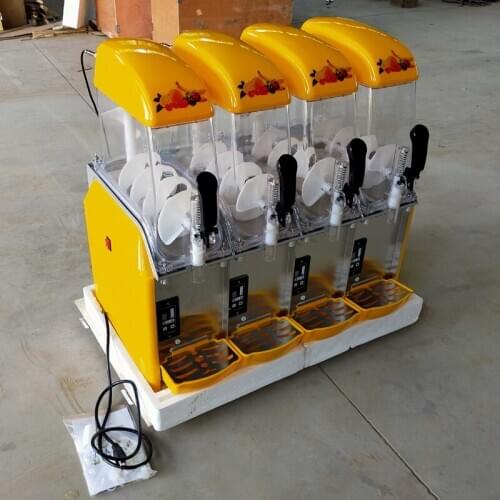 Four Tank Slush Machine 48L Ice Slusher Snow Melting Machine Smoothies Machine Commercial Smoothie Maker 1500W
