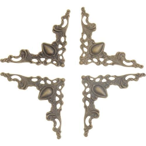 MIAOCHI DIY 5PCs Photo Album Angle Pressure Angle Corner Protector Protects Metal Bag Angle 4.1cm