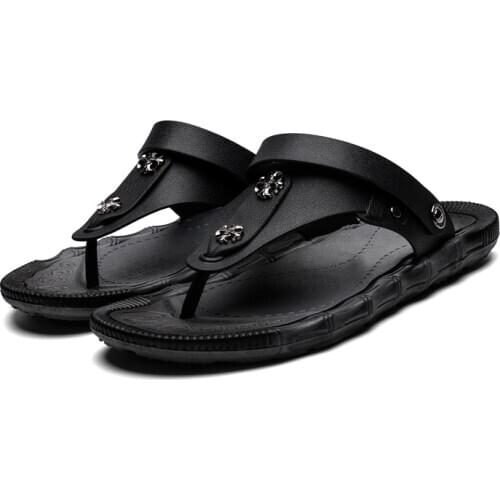 2020Summer Men Flip Flops Male Mixed Color Beach Slippers Men Casual PVC EVA Water Shoes Summer Fashion Beach Sandals