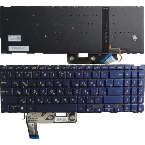 New Laptop Russian/RU Keyboard For ASUS ZenBook 15 UX533 UX533F UX533FD UX533FN UX533FAC Blue Keycaps With Backlit