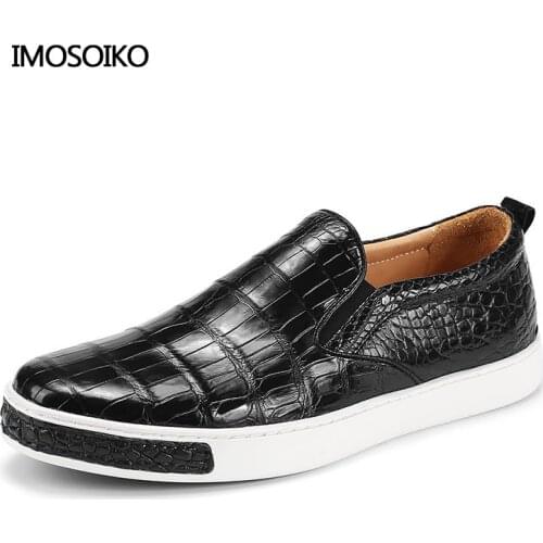 2021 New Luxury Mens Crocodile Leather Business Suit Oxford Shoes Trendy Fashion Lining Cowhide Customized Loafers