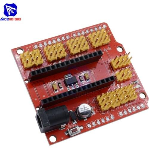 3.3V Expansion Prototype Shield I/O IO Extension Board Module for Arduino Nano V3.0 3.0 IO IIC I2C Interface DC Power Supply PWM