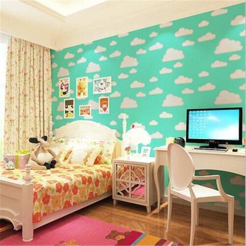 Beibehang Simple modern PVC self-adhesive wallpaper waterproof warm bedroom living room background thickened wall paper