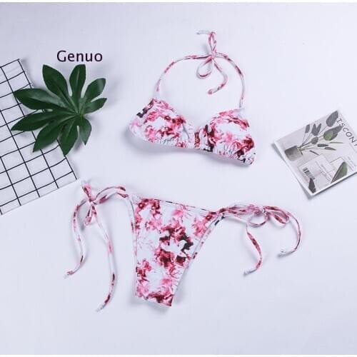 Sexy Bikini Women Push Up Swimsuit Tie-Dye Printing Swimwear Brazilian Bikinis Set Bathing Suit Summer Beach Wear Women Hot Suit
