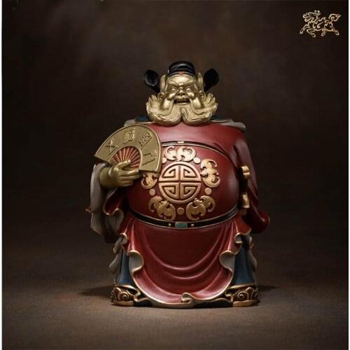 Southeast Asia FENG SHUI Taoism Exorcism ZHONG KUI God high grade bronze Sculpture statue Sacred holy Talisman home Protection