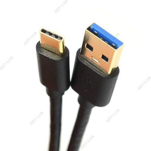 USB 3.1 Type C USB-C Male Connector to Standard USB 3.0 Type A Male Data Cable Fast Charging Cord for Type-C Device 50cm