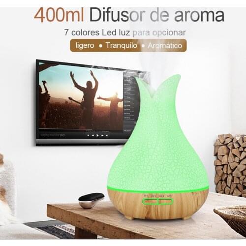 IHoven 400ML USB Air Humidifier Mechanical Household Single Nozzle Cold Aroma Diffuser Color Light Heavy Ultrasonic Humidifier