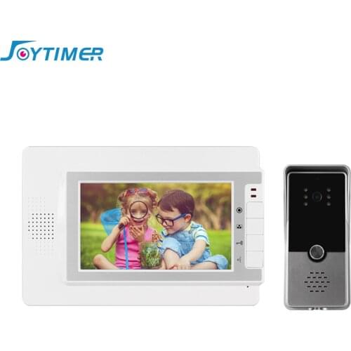 Joytimer New Video Door Phone 800TVL Video Intercom System Wide-Angle Camera and Night Vision Support One-Key Unlock