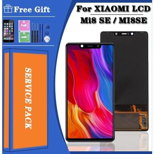 5.88" Super AMOLED Display For Xiaomi Mi8 SE Mi 8 SE MI8SE LCD Screen Display Touch Screen Digitizer Frame For Mi 8SE LCD