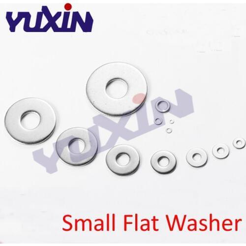 1000Pcs/500Pcs M1.6 M2 M2.5 M3 M3.5 M4 M5 M6 M8 DIN433 GB848 A2 Stainless Steel 304 Flat Washer Small Flat Washers
