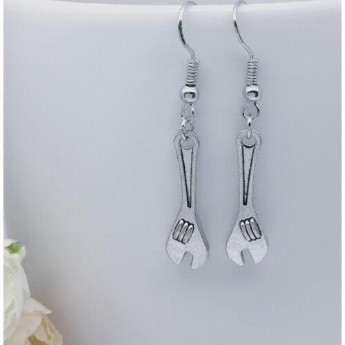 2018 / Europe and America hot sale wrench earrings, tool earrings long paragraph wild earrings