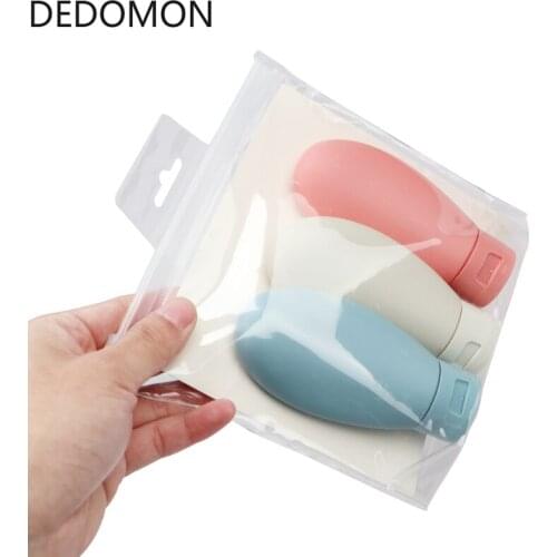 3pcs/set Nordic Syle Travel Refillable Bottle Kit Portable Essence Shampoo Shower Gel Bottles Container Can carry on the Plane