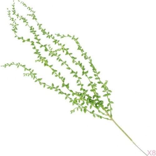 8 Artificial Green Succulent Wall Hanging Plants String of Pearls Vine Plant