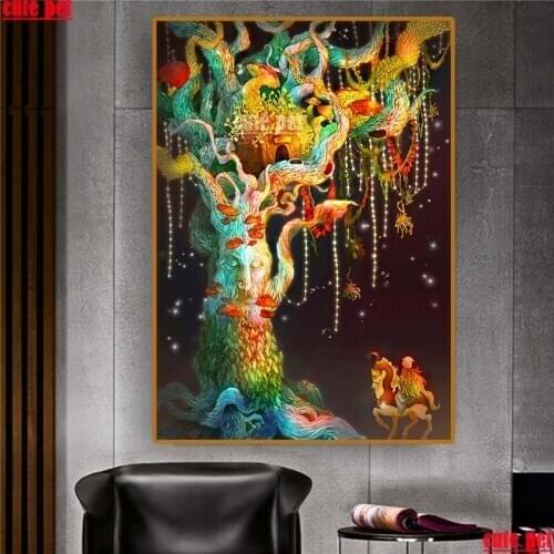 Cute pet Diamond Embroidery Uncle Fantasy sale DIY Needlework 5D Diamond Painting Cross Stitch Full Mosaic puzzle Home Decor