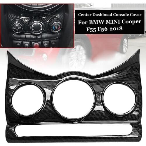 Car Carbon Fiber Center Dashboad Console Cover Trim ABS Plastic Car Styling For BMW MINI Cooper F55 F56 Accessories