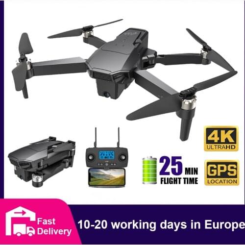 CONUSEA KF107 Drone with 4K Camera 25 Mins Flight Time Brushless Motor Follow Me FPV Foldable GPS Drones RC Quadcopter VS SG108
