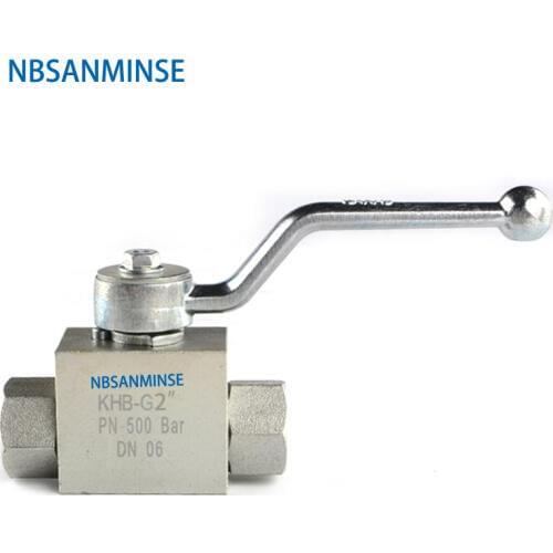 Hydraulic High Pressure Ball Valve 31.5Mpa KHB G / NPT 2 Manual Valve Industry Valve NBSANMINSE