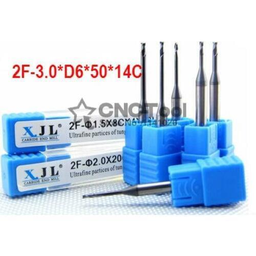 HRC60 2F-3.0*6*50*14C Micro milling cutter Spiral Bit Milling Tools Carbide CNC flat End mill Milling cutter,lathe tool,frezer