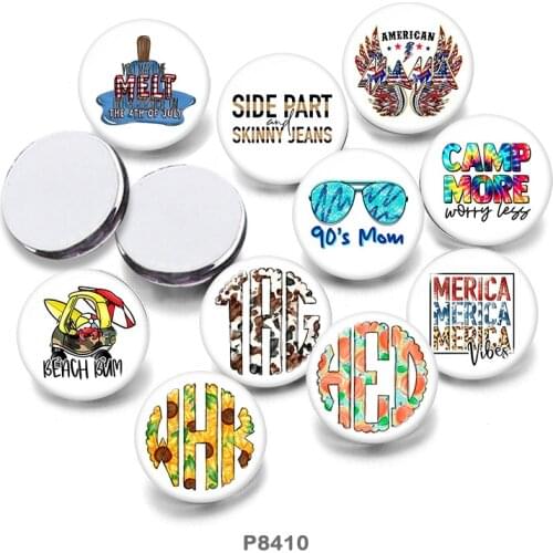 Pattern 12mm/18mm/20mm/25mm/30mm Round Glass Cabochon Flat Back Making Findings P8410