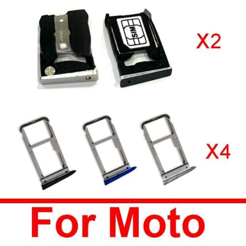 SIM & SD Card Tray For Moto Motorola X2 XT1092 Memory Card Holder Sim Adapter Slot Socket Replacement Repair Parts