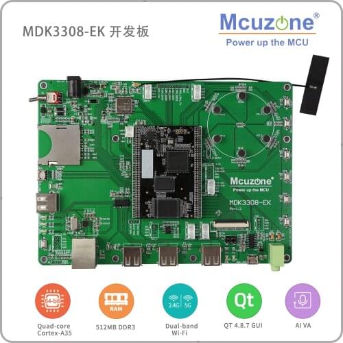 MDK3308-EK development board RK3308 Cortex-A35 voice interactive intelligent speaker dual-frequency WiFi