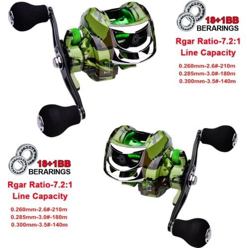 Metal droplets 18 + 1 fishing line shaft wheel 7:1:1 fishing tackle supplies sea fishing fishing vessels