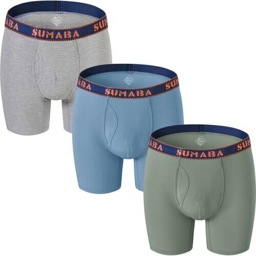 Mens Underwear Boxer-Shorts Breathable Bamboo Fashion Men Casual Convex-Design Mens Multicolor Combination