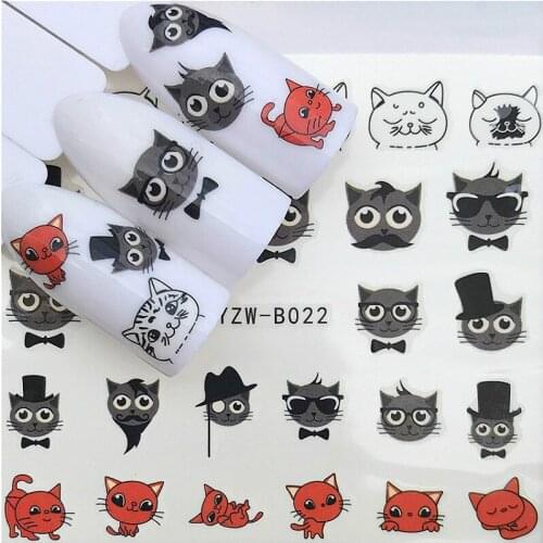 1pcs Black Cat Nail Sticker Stickers Classic Fashion Style Graffiti Moto Car Suitcase Cool Laptop Stickers Skateboard Sticker