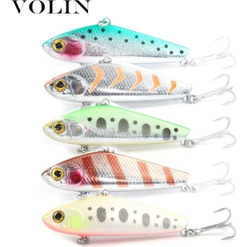 Volin 1pc New Sinking VIB 70mm/22.7g Hard Fishing Bait Hard Artificial Vibration Bait Winter Ice Salt Fishing Tackle