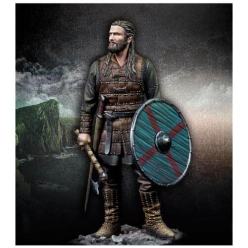 New Unassembled 1/24 75mm ancient Viking Warrior Resin Kit DIY Toys Unpainted resin model