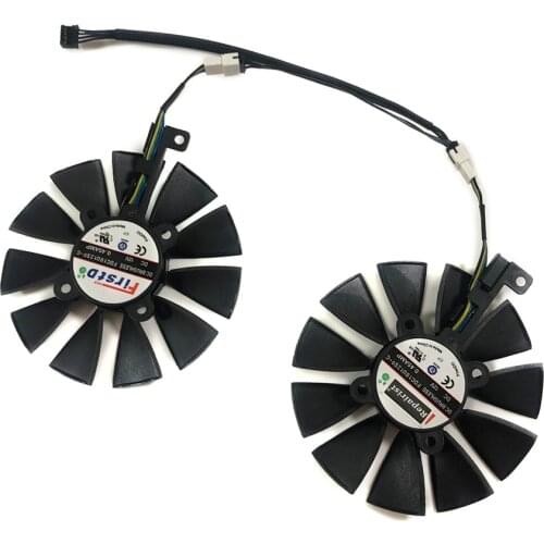 2pcs/set FDC10U12S9-C GTX 1070/1060 DUAL GPU Video Cooler Fan For ASUS GeForce EX-GTX1070 EX-GTX1060 Graphics Card Cooling