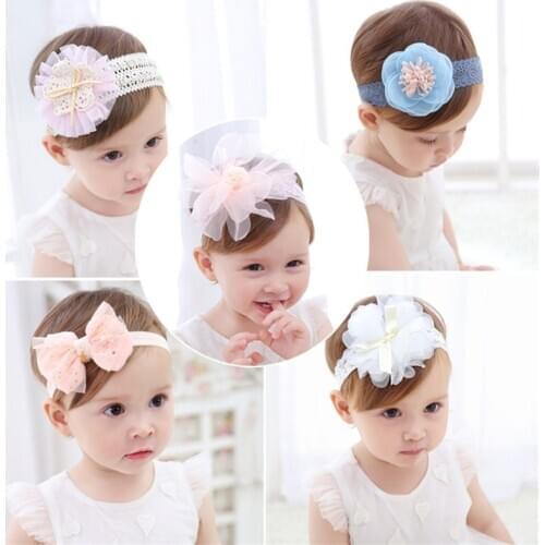 Baby Girls Headband Fashion Bow Knot Infant GIrl Bandage Kids Toddlers Head Wrap Hair Band Infant Clothes Accessories