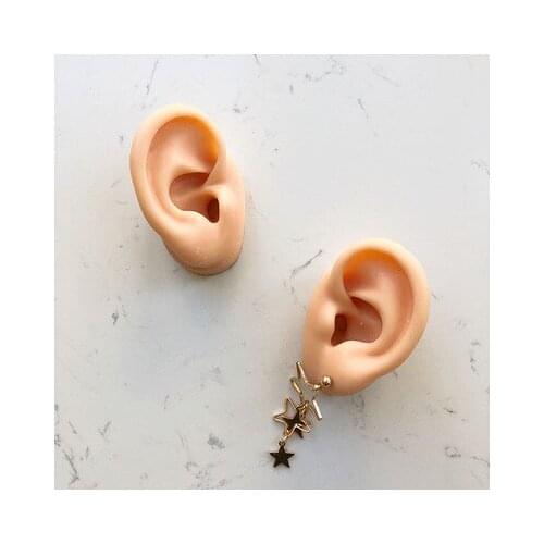Silicone Ear Model 1:1 For Ear Acupuncture model Press Needle simulation hearing aid display props teaching tools Jewelry