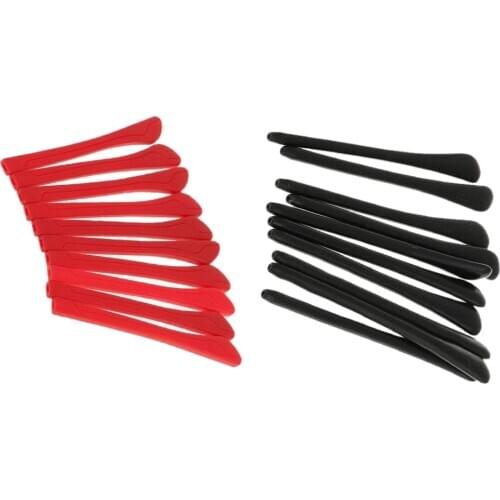 20 Pcs Expandable Silicone Eyeglasses Eyewear End Tips Ear Sock Tubes Replacement Parts