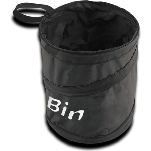 Foldable Car Trash Can Bin Auto Car Accessories Organizer Garbage Trash Can Car Storage Pocket C66